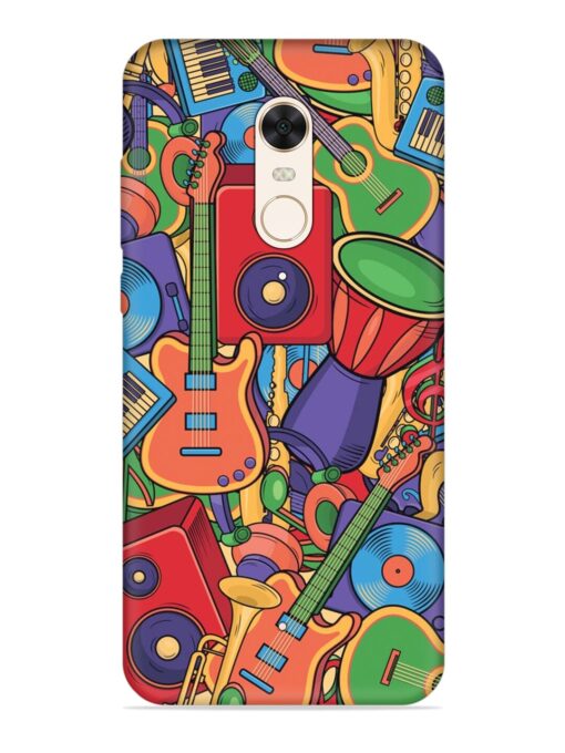 Colorful Music Art Embossed Soft Silicone Case for Xiaomi Redmi 5