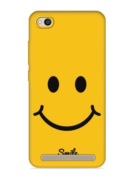 Yellow Smiley Embossed Soft Silicone Case for Xiaomi Redmi 5A Zapvi