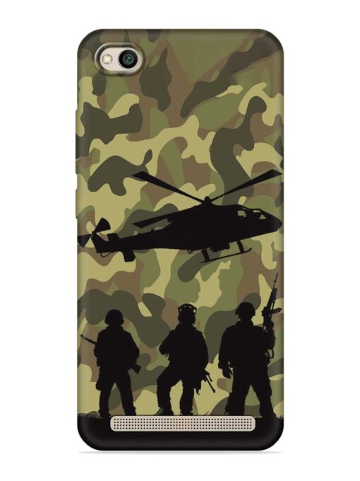 Army Heros Embossed Soft Silicone Case for Xiaomi Redmi 5A Zapvi