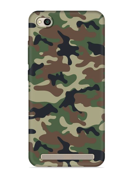 Army Military Camouflage Dark Green Embossed Soft Silicone Case for Xiaomi Redmi 5A Zapvi