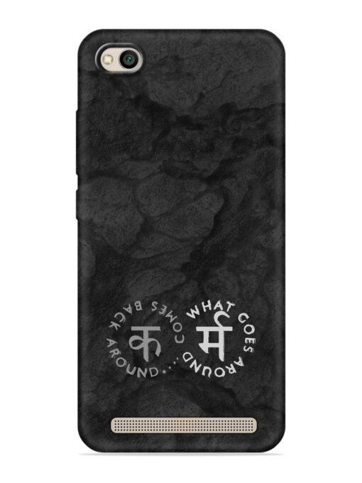 Karma Hindi Word Embossed Soft Silicone Case for Xiaomi Redmi 5A Zapvi