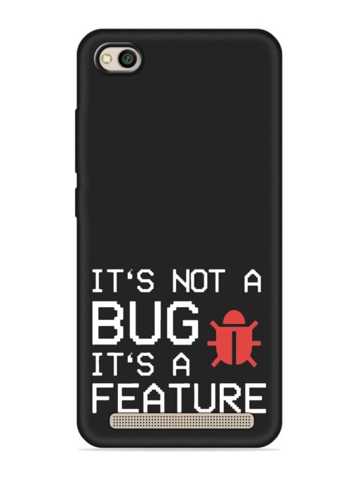 Not Bug Feature Embossed Soft Silicone Case for Xiaomi Redmi 5A