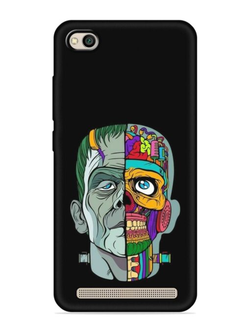 Men Vs Skull Embossed Soft Silicone Case for Xiaomi Redmi 5A