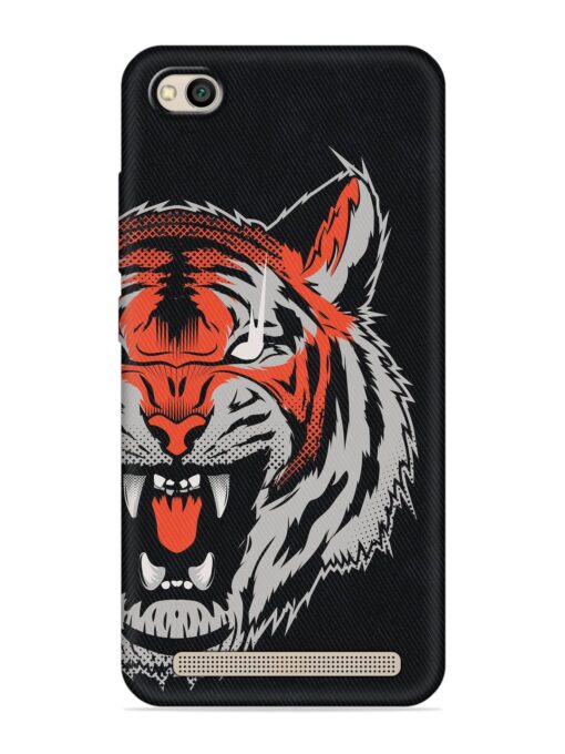 Tiger Aggression Embossed Soft Silicone Case for Xiaomi Redmi 5A Zapvi