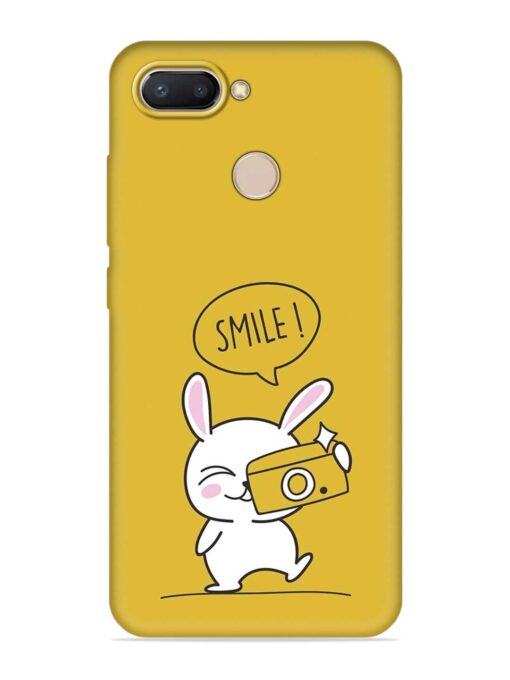 Hey Smile Please Embossed Soft Silicone Case for Xiaomi Redmi 6