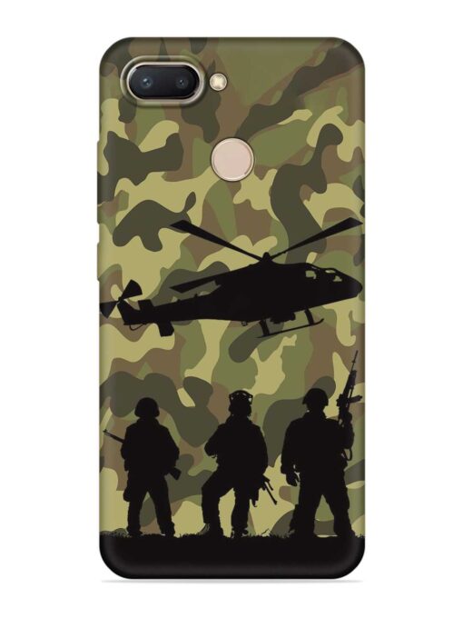 Army Heros Embossed Soft Silicone Case for Xiaomi Redmi 6 Zapvi