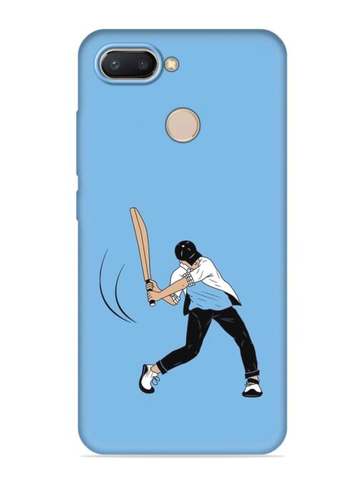 Cricket Gully Boy Embossed Soft Silicone Case for Xiaomi Redmi 6