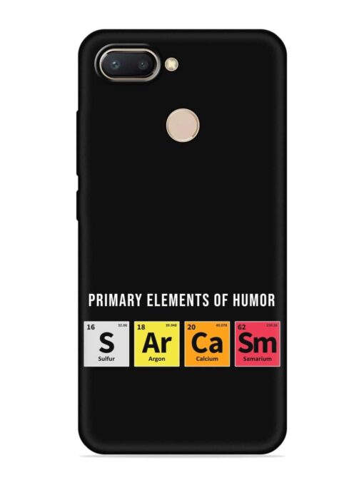 Primary Elements Humor Embossed Soft Silicone Case for Xiaomi Redmi 6