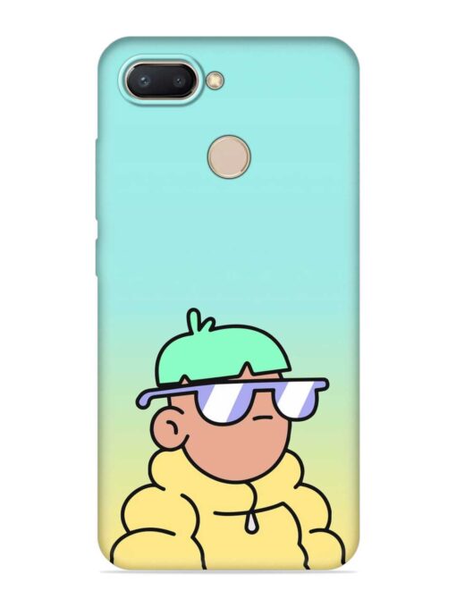 Doodles Cool Character Embossed Soft Silicone Case for Xiaomi Redmi 6 Zapvi