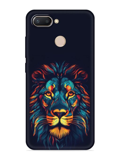 Colorful Lion Embossed Soft Silicone Case for Xiaomi Redmi 6 Zapvi