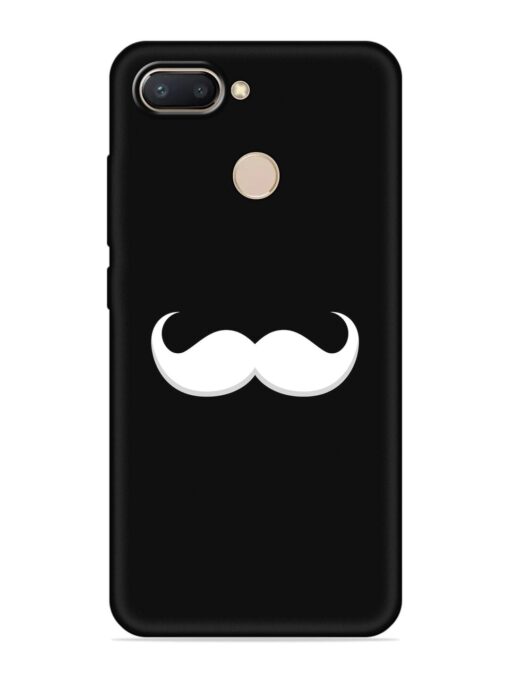 Mustache Vector Embossed Soft Silicone Case for Xiaomi Redmi 6 Zapvi