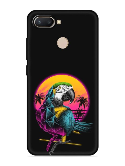 Rad Parrot Embossed Soft Silicone Case for Xiaomi Redmi 6 Zapvi