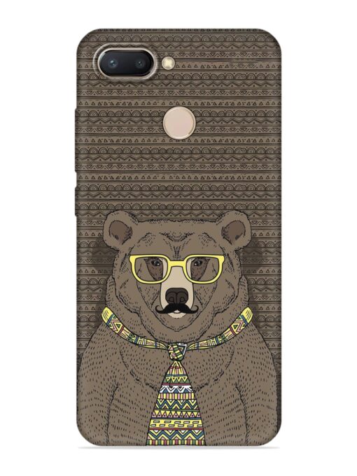 Grizzly Bear Embossed Soft Silicone Case for Xiaomi Redmi 6 Zapvi