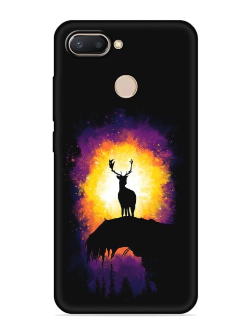 Elk Animal Art Embossed Soft Silicone Case for Xiaomi Redmi 6 Zapvi