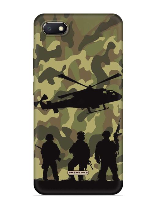 Army Heros Embossed Soft Silicone Case for Xiaomi Redmi 6A Zapvi