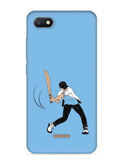 Cricket Gully Boy Embossed Soft Silicone Case for Xiaomi Redmi 6A