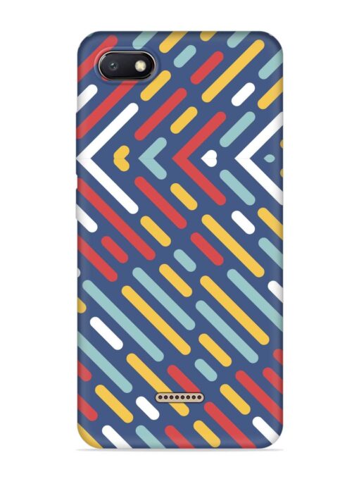 Colored Lines Embossed Soft Silicone Case for Xiaomi Redmi 6A Zapvi