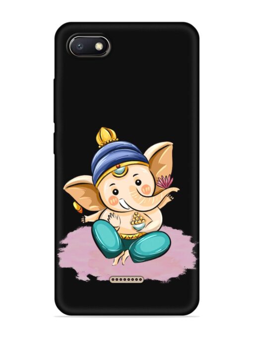 Bal Ganesh Vector Art Embossed Soft Silicone Case for Xiaomi Redmi 6A Zapvi