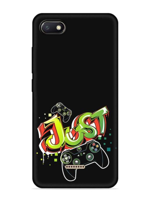 Graffiti Gamepad Illustration Embossed Soft Silicone Case for Xiaomi Redmi 6A