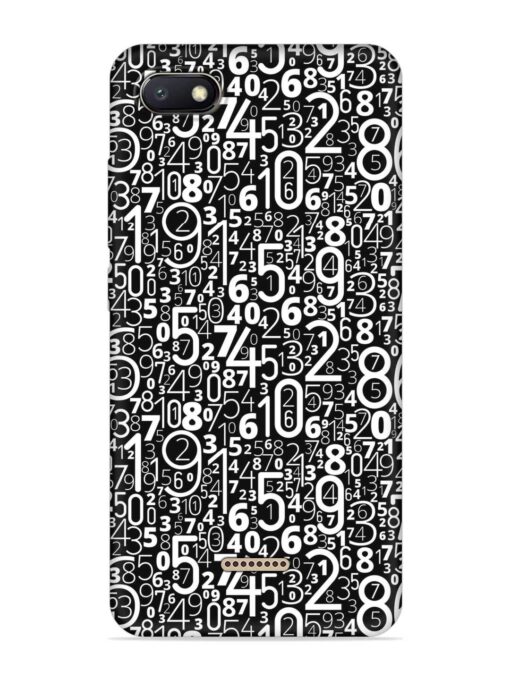 Many Numbers Different Embossed Soft Silicone Case for Xiaomi Redmi 6A Zapvi