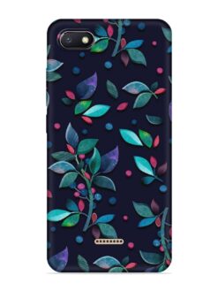 Decorative Watercolor Flower Embossed Soft Silicone Case for Xiaomi Redmi 6A