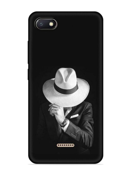 Men Under Hat Embossed Soft Silicone Case for Xiaomi Redmi 6A Zapvi