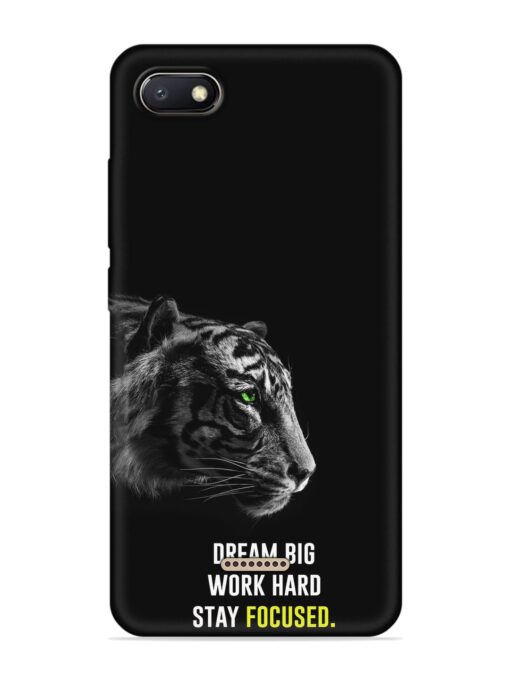 Dream Big Work Hard Embossed Soft Silicone Case for Xiaomi Redmi 6A