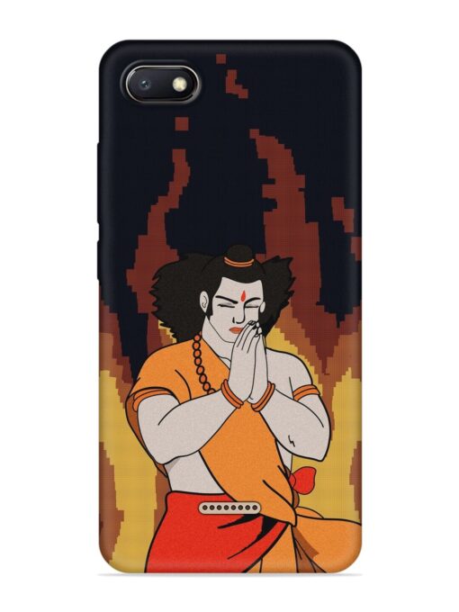 Shree Ram Vector Embossed Soft Silicone Case for Xiaomi Redmi 6A