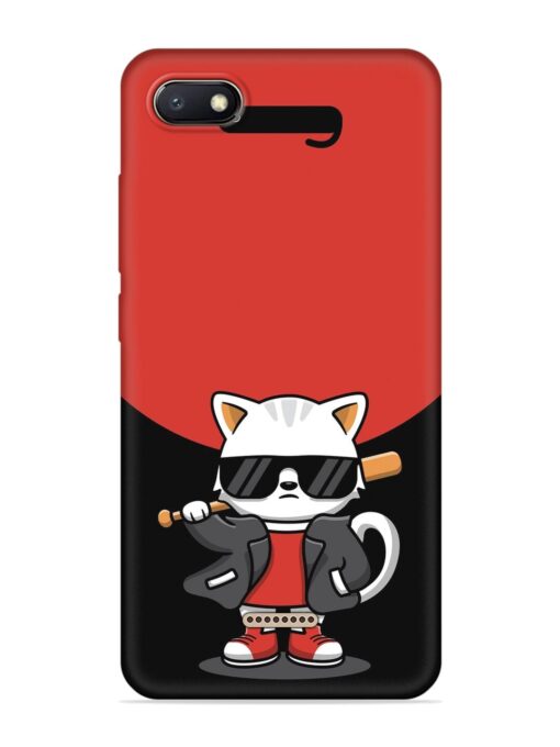 Cool Little Bear Cartoon Embossed Soft Silicone Case for Xiaomi Redmi 6A