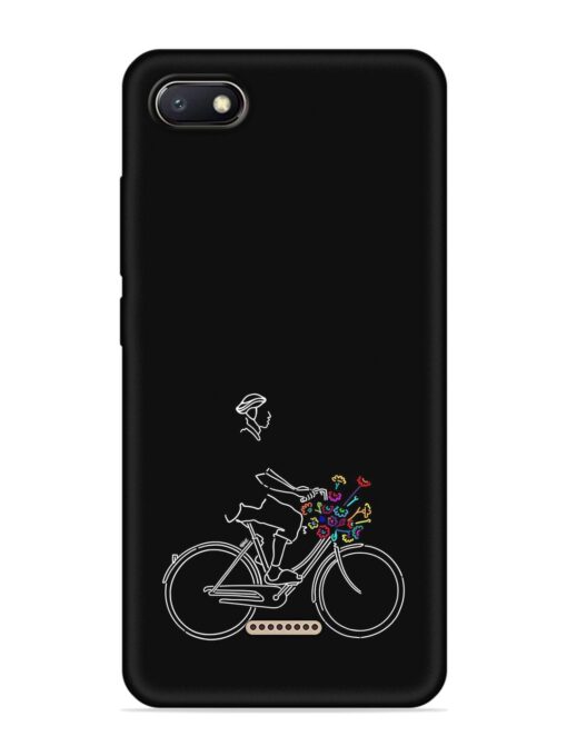 Minimalist Cycle Art Embossed Soft Silicone Case for Xiaomi Redmi 6A Zapvi