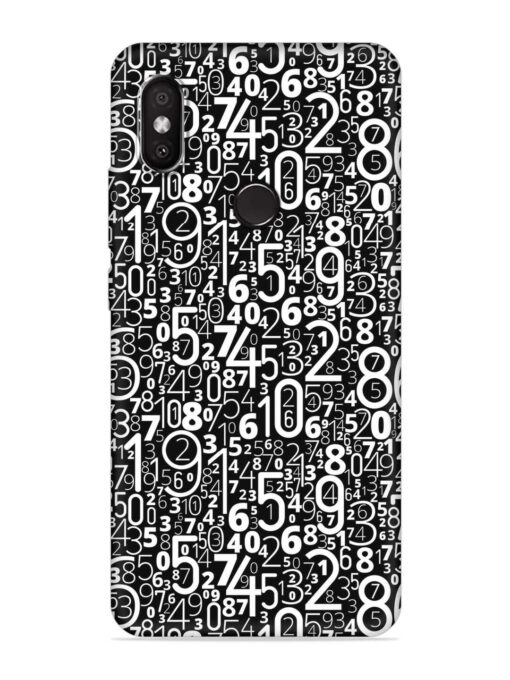 Many Numbers Different Embossed Soft Silicone Case for Xiaomi Redmi 6 Pro Zapvi