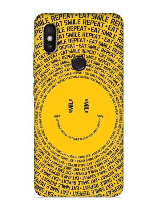 Smiley Embossed Soft Silicone Case for Xiaomi Redmi 6 Pro