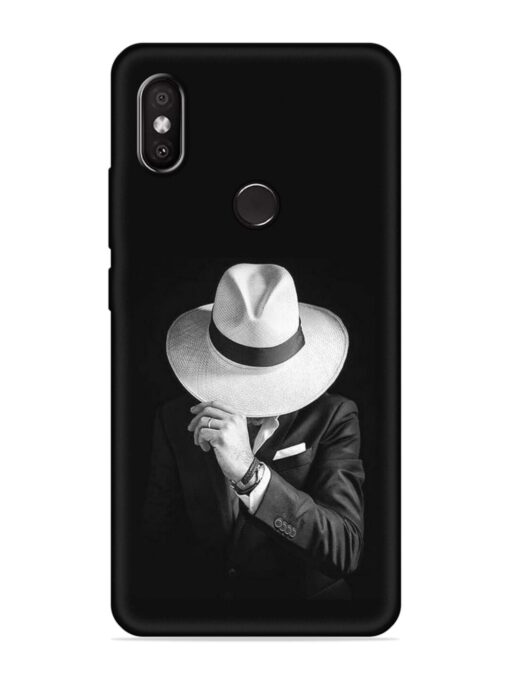 Men Under Hat Embossed Soft Silicone Case for Xiaomi Redmi 6 Pro Zapvi