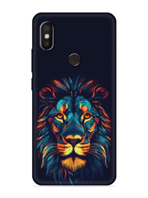 Colorful Lion Embossed Soft Silicone Case for Xiaomi Redmi 6 Pro Zapvi