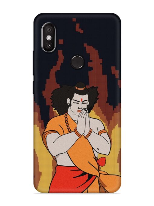 Shree Ram Vector Embossed Soft Silicone Case for Xiaomi Redmi 6 Pro Zapvi