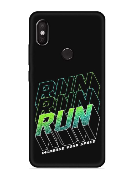 Run Embossed Soft Silicone Case for Xiaomi Redmi 6 Pro Zapvi