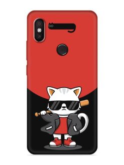 Cool Little Bear Cartoon Embossed Soft Silicone Case for Xiaomi Redmi 6 Pro