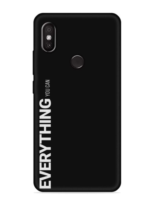 Everything You Can Embossed Soft Silicone Case for Xiaomi Redmi 6 Pro Zapvi