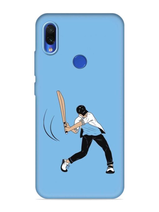 Cricket Gully Boy Embossed Soft Silicone Case for Xiaomi Redmi 7 Zapvi