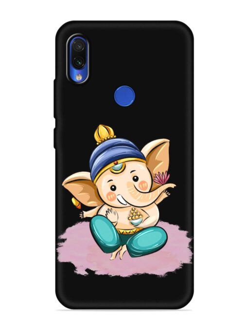 Bal Ganesh Vector Art Embossed Soft Silicone Case for Xiaomi Redmi 7