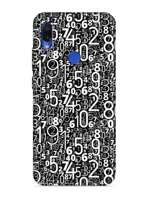 Many Numbers Different Embossed Soft Silicone Case for Xiaomi Redmi 7