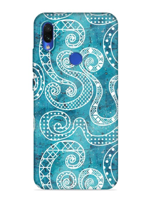 Vintage Curved Seamless Embossed Soft Silicone Case for Xiaomi Redmi 7