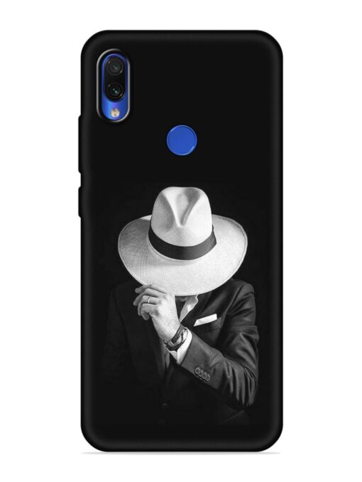 Men Under Hat Embossed Soft Silicone Case for Xiaomi Redmi 7