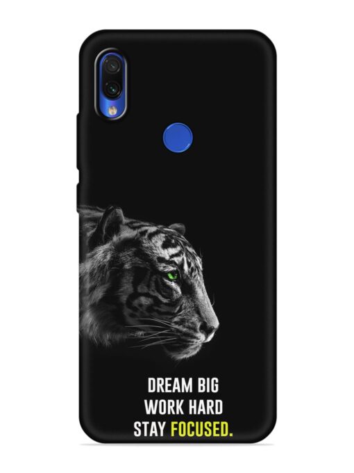 Dream Big Work Hard Embossed Soft Silicone Case for Xiaomi Redmi 7