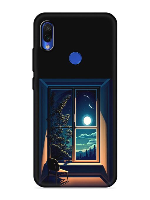 Night View At Window Embossed Soft Silicone Case for Xiaomi Redmi 7