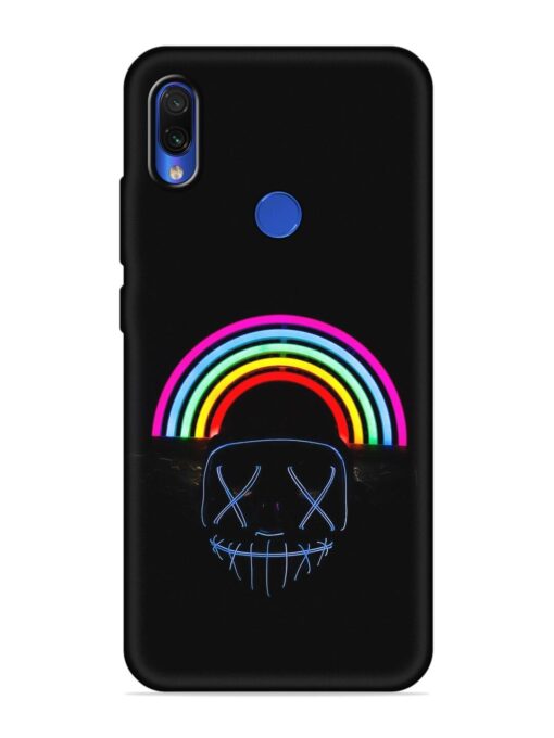 Mask Rainbow Embossed Soft Silicone Case for Xiaomi Redmi 7