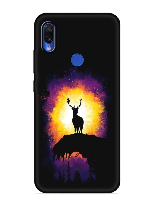 Elk Animal Art Embossed Soft Silicone Case for Xiaomi Redmi 7