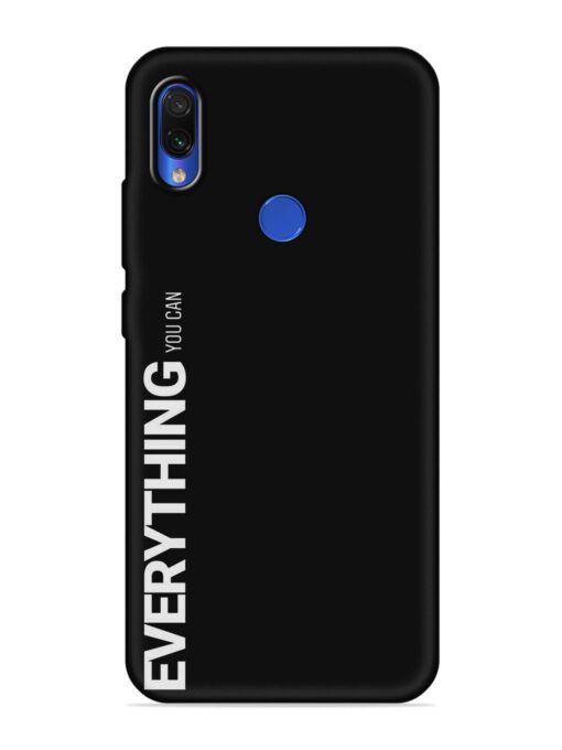 Everything You Can Embossed Soft Silicone Case for Xiaomi Redmi 7 Zapvi