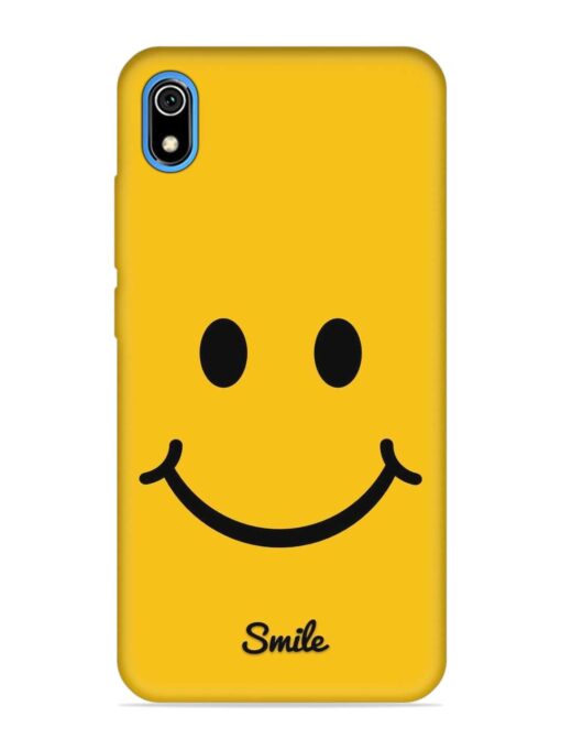 Yellow Smiley Embossed Soft Silicone Case for Xiaomi Redmi 7A Zapvi