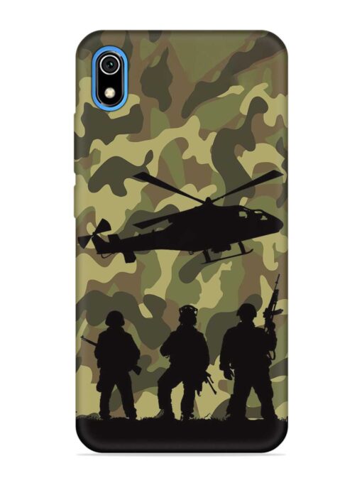 Army Heros Embossed Soft Silicone Case for Xiaomi Redmi 7A Zapvi